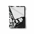 thumbnail image 2 of White Tiger Soft Flannel Fleece Blanket, Wild Mammal Drinking Water Danger Creature in Peace Nature Graphic Art, Cozy Plush for Indoor and Outdoor Use, 60" x 80", White Black Pearl, by Ambesonne, 2 of 6
