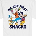 thumbnail image 3 of Mickey & Friends - Ok But First Snacks - Men's Short Sleeve Graphic T-Shirt, 3 of 5