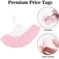 thumbnail image 3 of joycraft 200PCS Blank Tags with String, 45 x 35mm Kraft Paper Hang Tags, Pink Clothing Labels, Product Labels, Writable Marking Tags with String Attached for Jewelry, DIY, Gift Tags, 3 of 7