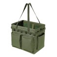 thumbnail image 2 of Vrorvz Heavy Duty Garden Tool Bag Organizer with Hard Bottom and Support Rods Suit for Camping and Outdoor Storage with Side Pockets and Loops for Small Tools, 2 of 7