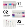 thumbnail image 4 of 10 Pcs Washable Fabric Marker Pen Erasable Pen Water Soluble Pen Fabric Marking Pen Sewing Supplies for Quilting, 4 of 9