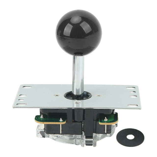 Joystick Arcade Gamepad Joystick DIY Juego Arcade Fighting Stick Piezas de repuesto Placa de circuito con cabezal esférico Negro