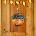 thumbnail image 5 of ERK Thanksgiving Door Hanging Sign Grateful Greeting Plaque For Front Door Seasonal Welcome, 5 of 5