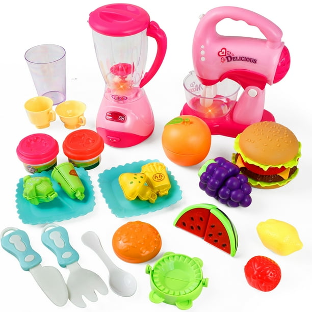 NETNEW Play Kitchen Home Appliances Kids Pretend Toys for Girls 36