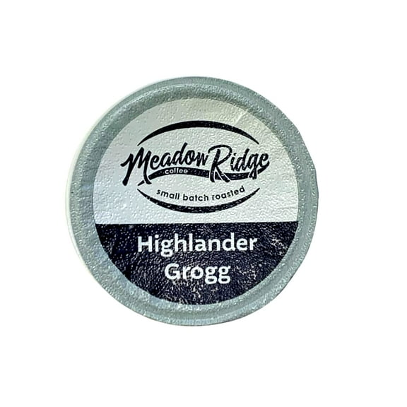 Meadow Ridge Coffee Highlander Grogg Flavored Single Serve Cups (For K-Cup Brewers) 100% Arabica Coffee - 12 Count