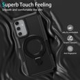 thumbnail image 6 of for Samsung Galaxy A35 5G Case, Armour Silicone TPU Bumper Cover Samsung Galaxy A 35 with Rotable Ring Stand, Military Shockproof Protective Cell Phone Case for Samsung Galaxy A35 5 G Black, 6 of 14