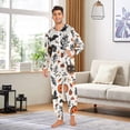 thumbnail image 5 of Halloween Themed Elements Adult onesie Pajamas, Crystal Velvet Ultra Soft Warm Jumpsuit for Men and Women, 5 of 7