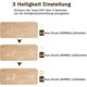 thumbnail image 4 of Wooden LED Alarm Clock, Modern Digital Table Clock with Voice, Touch Display, Time/Date/Temperature for Home and Office, Brown/Orange, 4 of 5