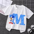 thumbnail image 3 of Nuevas camisetas de Sonics para niños, camisetas gráficas con letras en inglés de dibujos animados, lindas camisetas casuales de manga corta para niños, ropa para niños 2024, 3 of 5