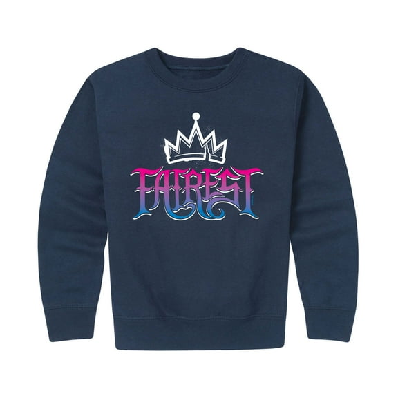 Descendants - Fairest Crown - Toddler And Youth Crewneck Fleece Sweatshirt
