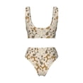 thumbnail image 5 of Daiia Cartoon Poodle Dog Women's Bikini Set Two Piece Swimsuit High Waisted Bikini Adjustable Straps Bikini Perfect for Beach, Pool, and Summer Vacation-Large, 5 of 9