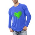 thumbnail image 1 of Blusas y camisas de manga larga con cuello redondo para hombre, deportivas, fitness, hogar, pijamas navideños estampados, camiseta de manga larga con cuello redondo, blusa de poliéster para hombre, 1 of 3