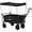 Black, variant on Outsunny Collapsible Wagon Cart with Removable Canopy and Carrying Bag