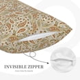 thumbnail image 3 of Goofa Paisley Floral 1 Pattern Pillow Case – Plush & Soft Cushion Cover, Hypoallergenic Throw Pillow Case for Comfortable Sleep with Envelope Closure-16"x24", 3 of 6