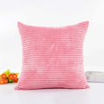 thumbnail image 2 of Decodeary Solid Colour Corduroy Square Cushion Cover Home Decor Throw Pillow Case Lounge pink, 2 of 6