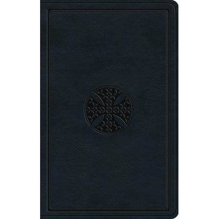 ESV Large Print Value Thinline Bible (Trutone, Navy, Mosaic Cross Design) (Large Print) (Hardcover)