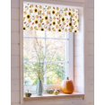 thumbnail image 4 of Valances for Windows Pumpkin Sunflower Rod Pocket Cafe Window Treatments Valance Curtains for Kitchen Bathroom Laundry Basement Windows 60"x18", 4 of 6