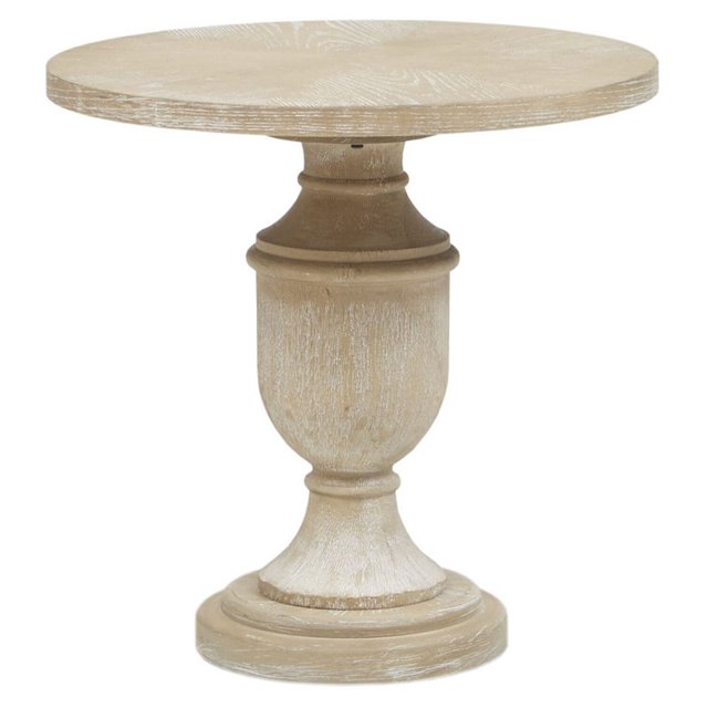 Madison Parc Garcia Ronde Table d'Appoint en Bois de Transition en Crème/blé