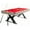 Red, variant on Rugerasy 7 Ft Pool Table,Heavy Duty Billiard Tables with Metal Support Frame,x-Shape Leg Design with 2 Cue Sticks,2 Chalks,Billiard Balls,Cleaning Brush All Complete Set,Red