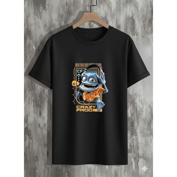 Crazy Frog Kids Headphones Ring Ding Music Fun Cartoon Style Unisex T-Shirt up to size 5XL