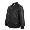 thumbnail image 5 of ShomPort Toddler Little Boys Leather Jackets Zip up Long Sleeve Biker Jackets Outerwear Coat 2-8 Years, 5 of 7