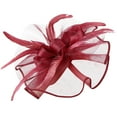 thumbnail image 7 of Bunenne Fascinators Hats for Women Tea Party Kentucky Derby Hats Tea Party Hats Women Hat Headwear Church Feather Clip Fascinators Hat Wedding Cap for Flapper Headbands for Women Navy One Size, 7 of 7