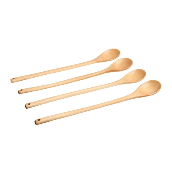 4-Piece Honey Spoon Set Wooden Cocktail Utensils for Cooking and Serving