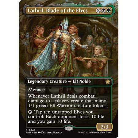 MTG Lathril, Blade of the Elves Borderless - Foundations (NearMint)