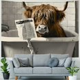 thumbnail image 4 of Patifu Long-haired Cow Tapestry Wall Hanging Unique Style for Home Decor - Graphic Tapestries for Living Room Bedroom Dorm 40x60inch, 4 of 6