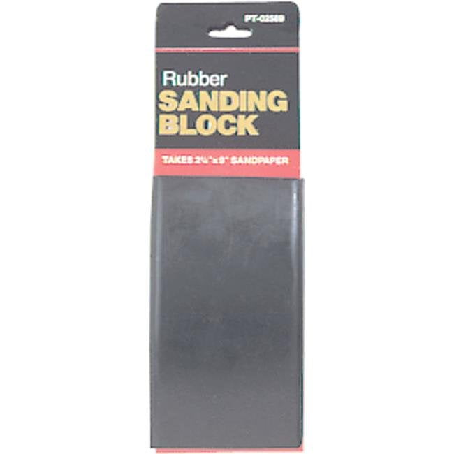 Hyper Tough RUBBER SANDING BLOCK use 2-5/8 x 9" Sandpaper Sheet EASY LOAD DESIGN 