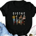thumbnail image 1 of DPTALR SISTAS Summer Womens O-neck Tops Loose Printing T-Shirts Short Sleeve, 1 of 9