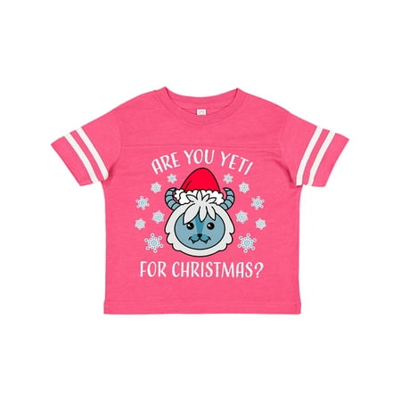 

Inktastic Are you Yeti For Christmas with Yeti and Snowflakes Adult Gift Toddler Boy or Toddler Girl T-Shirt