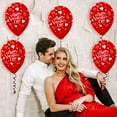 thumbnail image 4 of PMU Valentines Day Balloons 11 Inch Happy Valentine's Day Ruby Red Latex with All-Over Print White Swirling Hearts Valentines Day, Weddings, Birthdays, Anniversaries, Engagements Pkg/100, 4 of 8