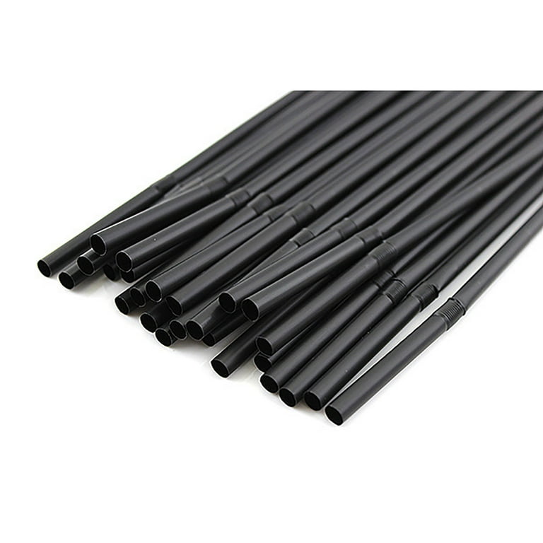 1000 Pcs Black Disposable Plastic Straws For Kitchen Dining Bar Accessories  Cocktail Rietjes Beverage Pajitas Party Cannucce