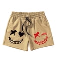 thumbnail image 1 of PMUYBHF Mens Stretch Pants Men's Letter Graphic Track Shorts Drawstring Waist Summer Workout Shorts Brunt Work Pants Rave Pants, 1 of 6