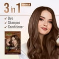 thumbnail image 6 of Herbishh Chestnut Brown Color Shampoo for Gray Hair, Hair Dye Shampoo 3 in 1, 100% Grey Coverage for Men & Women, Long-lasting & Travel-friendly, Ammonia-free, 30 ml (Pack of 2), 6 of 7
