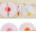 thumbnail image 2 of RUISINERY Traditional Hand Fan Foldable For Weddings Dance Performances Home Decoration Handheld Fan, 2 of 8