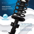 thumbnail image 4 of Detroit Axle - Front 14pc Suspension Kit for 2001-2007 Volvo S60 V70, 2 Struts w/Coil Springs 2 Ball Joints 2 Control Arms 4 Tie Rods 2 Sway Bars 2 Boots 2002 2003 2004 2005 2006 Replacement, 4 of 7