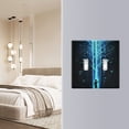 thumbnail image 4 of Yayeee Toggle Light Switch Wall Plate 3-Gang 6.37"x4.48" Decorative Outlet Cover, Blue Tree, 4 of 7