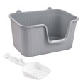 thumbnail image 3 of Bandeja de arena para mascotas Salvador lavabo para gatos gris XL, 3 of 10