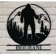 thumbnail image 2 of Craftnamesign Custom Bigfoot Metal Wall Art Led Light, Personalized Metal Sasquatch, 2 of 5