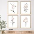 thumbnail image 2 of PixonSign Framed Wall Art Watercolor Cherry Blossoms & Daisy Prints, Flowers Adhesive Canvas Poster, Set of 4 Nature Wilderness Wall Decor, Botanical Floral Home Wall Décor - 11"x14" Natural, 2 of 5