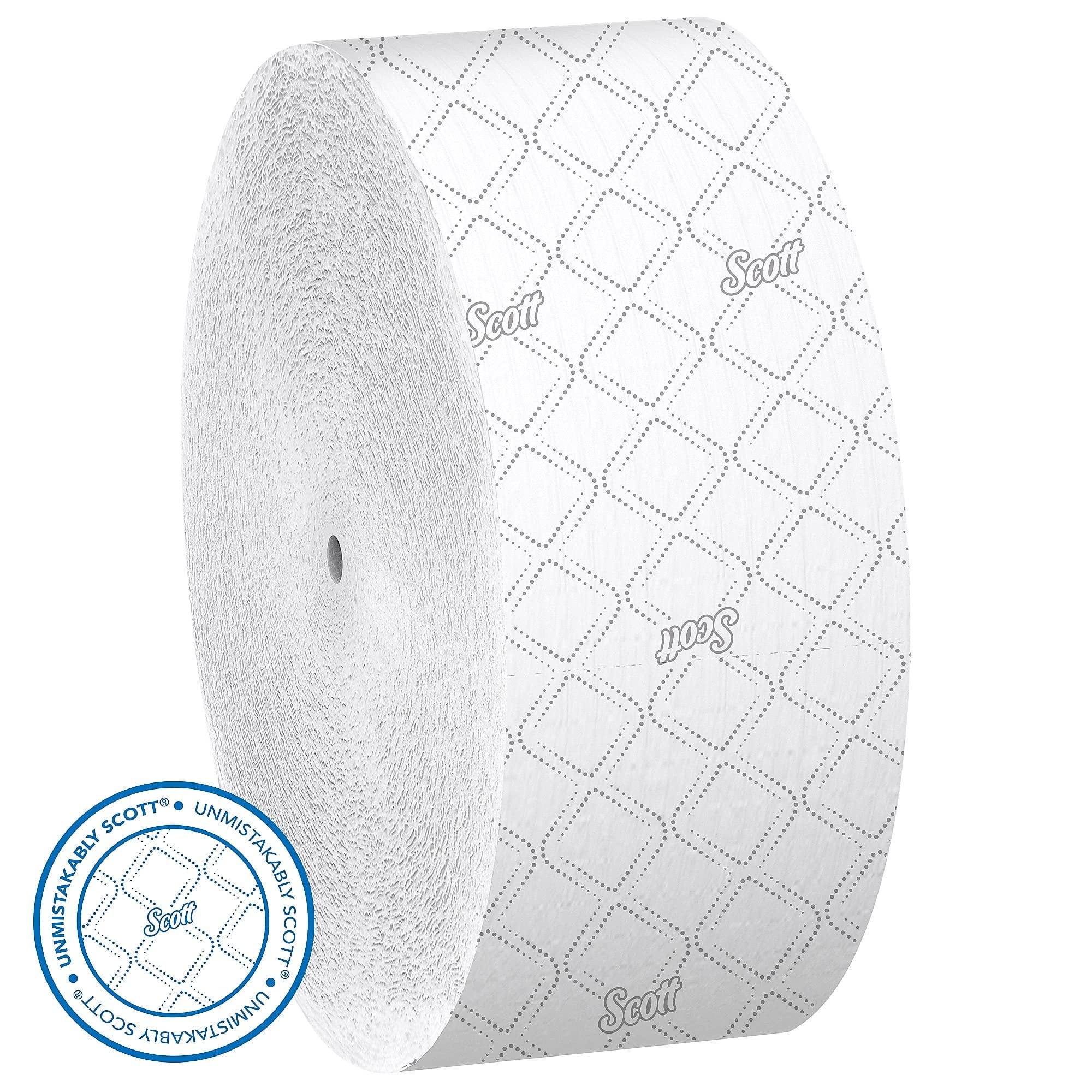 Kimberly-Clark JRT Jr. Coreless Toilet Paper Rolls - 2-Ply, Jumbo, 12 Rolls/Carton — Residential Use, Standard Application