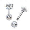 thumbnail image 2 of EHJRE Women Girls Fashionable Body Jewelry Party Charms Square Zircon Lip Ear Stud, 2 of 7