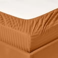 thumbnail image 4 of Regency Club Oxford 600 Thread Count 100% Cotton Solid Sheet Set (Queen, Spice), 4 of 4