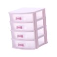 thumbnail image 3 of Organizador de mini cajón para caja de almacenamiento de escritorio para mujeres Organizadores de artesanías de niñas Caja organizador de cuentas para Pink 4 nivel, 3 of 8
