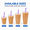 12 oz., variant on Disposable Plastic Cups with Flat Lids and Straws, 100 Count, PET Drinking Cups for Iced Coffee, Smoothies, Milkshakes, Cold Drinks, Parties, Cafes, and Everyday Use