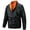 Black, variant on WREESH Fashion Winter Jacket Men'S Solid Color Casual Loose Fitting Long Sleeved Hooded Jacket Long Sleeve Hoodless Casual Outwear Jackets Olive Green