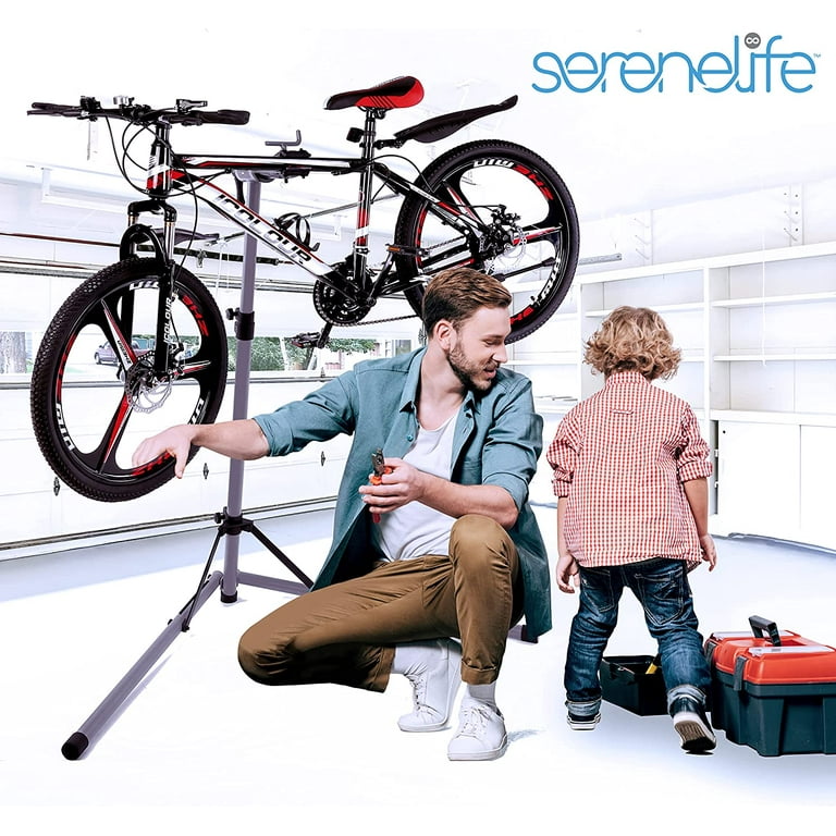 SereneLife Home Mechanic Bicycle Repair Stand Height