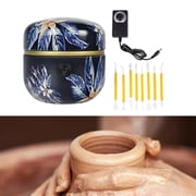 electric Pottery Machine, Small Pottery Machine, Adjustable Clay Forming Machine Dark blue